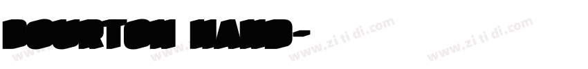 Bourton Hand字体转换